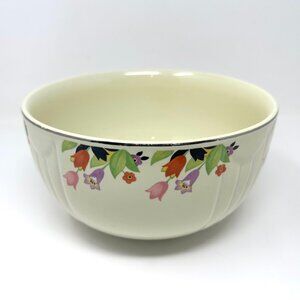 Vtg. Hall's Superior Ware Tulip Crocus Pattern 9'' Serving/Mixing Bowl 9''